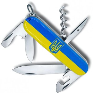 Складаний ніж Victorinox Spartan Ukraine Герб на прапорі (1.3603.3_T3040p)