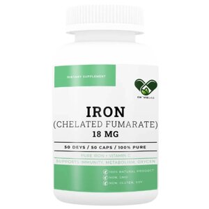 Мікроелемент Залізо En`vie Lab Iron chelated fumarate 18 mg 50 Caps