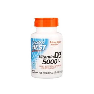 Вітамін D Doctor's Best Vitamin D3 5000 IU 180 Softgels в Дніпропетровській області от компании интернет-магазин "БЫТПРОМТОРГ"