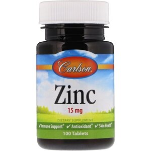 Мікроелемент Цинк Carlson Labs Zinc 15 mg 100 Tabs в Дніпропетровській області от компании интернет-магазин "БЫТПРОМТОРГ"