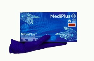 Рукавички нітрилові MediPlus NitryPlus XL Сині 100 шт (00-00000133)