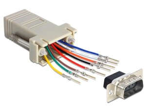 Перехідник обладнання Delock COM (DB9)-RJ45 UTP5e M/F Assemble Kit (RS232 over TP) сірий (70.06.5462) в Дніпропетровській області от компании интернет-магазин "БЫТПРОМТОРГ"