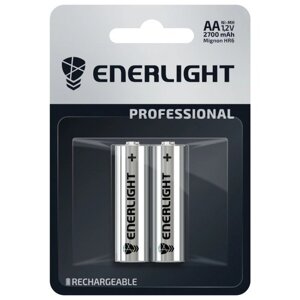 Акумуляторні батарейки АА ENERLIGHT Professional AA 2700mAh BLI 2 шт