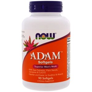 Вітамінно-мінеральний комплекс NOW Foods ADAM, Superior Men's Multi 90 Softgels