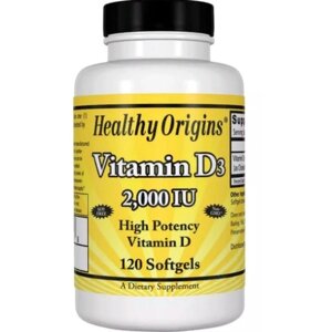 Вітамін D Healthy Origins Vitamin D3 2,000 IU 120 Softgels HO15374 в Дніпропетровській області от компании интернет-магазин "БЫТПРОМТОРГ"