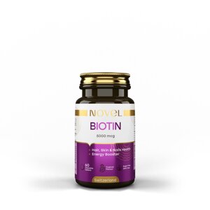 Біотин NOVEL Biotin 5000 мкг 60 жувальних таблеток в Дніпропетровській області от компании интернет-магазин "БЫТПРОМТОРГ"