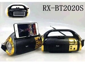 Радіоприймач акумуляторний USB /SD / MP3/ FM, сонячна панель, ліхтар RX-BT2020S ТМ GOLON