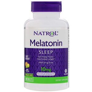 Мелатонін, Natrol, цитрусовий пунш, Melatonin, 10 мг, 100 таблеток (24697) в Дніпропетровській області от компании интернет-магазин "БЫТПРОМТОРГ"