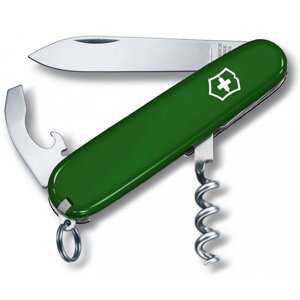 Складаний швейцарський ніж Victorinox Waiter 84 мм 9 функцій Зелений (0.3303.4)