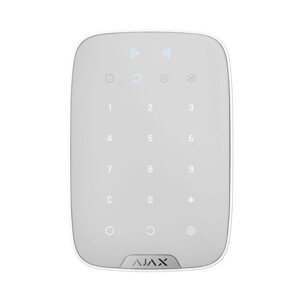 Бездротова сенсорна клавіатура Ajax Keypad Plus white зі зчитувачем карт Pass та брелоків Tag в Дніпропетровській області от компании интернет-магазин "БЫТПРОМТОРГ"