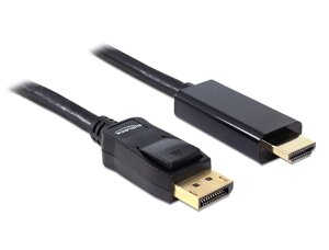 Кабель монітора-адаптер Delock DisplayPort-HDMI M/M (HDMIекран)  1.0m v1.1 1080p DP++ 3xShielded Pas чорний (70.08.2586) в Дніпропетровській області от компании интернет-магазин "БЫТПРОМТОРГ"