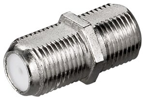 Перехідник антенний Goobay RF:F F/F адаптер прямий L=20.9mm Zinc Cu (75.03.3958) в Дніпропетровській області от компании интернет-магазин "БЫТПРОМТОРГ"