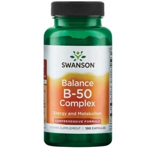 У комплекс Swanson Balance B-50 Complex 100 Caps SWA-01057