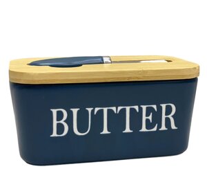 Маслянка керамічна з ножем Butter A-PLUS 0480 21355 в Дніпропетровській області от компании интернет-магазин "БЫТПРОМТОРГ"