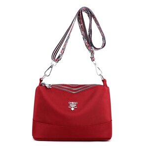 Клатч нейлоновий через плече Italian Bags 24x9x16 Червоний (id_630)