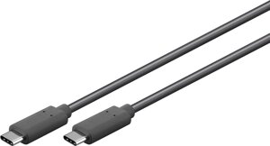 Кабель пристроїв Goobay USB Type-C M/M  1.0m (USB3.2Gen2x2) 20Gbps 100W/5A Cu чорний (75.03.8873) в Дніпропетровській області от компании интернет-магазин "БЫТПРОМТОРГ"