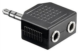 Перехідник аудіо Lucom Jack 3.5mm 3pin 1x2 M/F (Splitter) адаптер Y-form Stereo-Stereo AUX чорний (25.02.5047) в Дніпропетровській області от компании интернет-магазин "БЫТПРОМТОРГ"