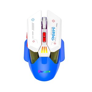 Миша бездротова ігрова з акумулятором та підсвідкою Imice 2.4 gHz MiKespN W19 E-Sports Blue