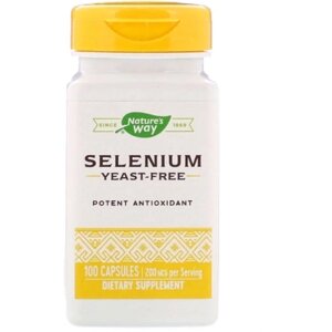 Комплекс Селен і Молібден Nature's Way Selenium 200 mcg 100 Caps NWY-41081