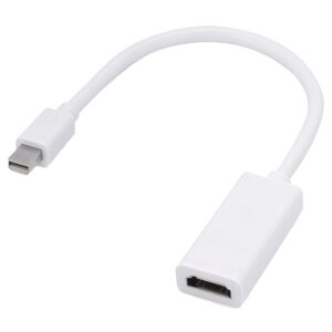 Перехідник моніторний Gutbay DisplayPort mini-HDMI M/F (HDMIекран) v1.1 1080p 0.20m D=5.0mm білий (78.01.2809)