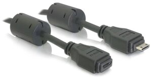 Кабель монітора-подовжувач Delock HDMI mini M/F 3.0m Ferrite D=5.5mm Чорний (70.08.4348) в Дніпропетровській області от компании интернет-магазин "БЫТПРОМТОРГ"