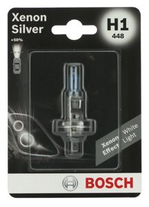 Автолампа BOSCH Xenon Silver Н1 55W 12V P14,5s (1987301067) 1шт./блістер