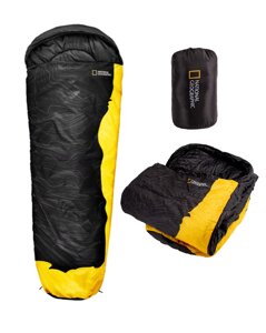 Спальний мішок National Geographic Sleeping Bag Black/Yellow 230 x 74 см в Дніпропетровській області от компании интернет-магазин "БЫТПРОМТОРГ"