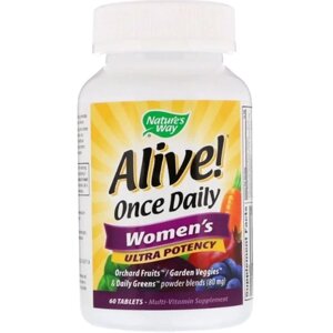 Вітамінно-мінеральний комплекс Nature's Way Alive! Once Daily Women's 60 Tabs NWY-15686