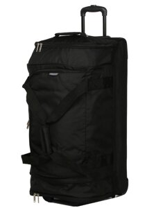 Велика сумка на колесах Airtex 819 Adrastée 80х37x40 см 88 л Чорна (Black)