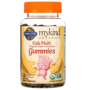 Вітамінно-мінеральний комплекс для дітей Garden of Life MyKind Organics Kids Multi 120 Veg Gummies Fruits