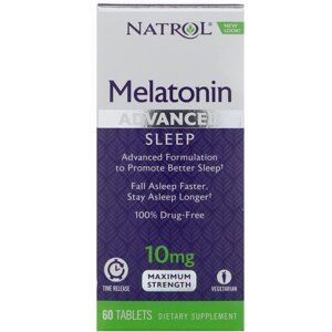 Мелатонін, Natrol, Melatonin, 10 мг, 60 таблеток (1311) в Дніпропетровській області от компании интернет-магазин "БЫТПРОМТОРГ"