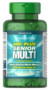 Вітамінно-мінеральний комплекс Puritan's Pride ABC Plus Senior Multivitamin 120 Caplets