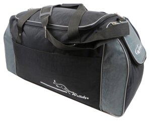 Спортивна сумка Wallaby 447-7 59 л Чорна з сірим 