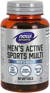 Вітамінно-мінеральний комплекс NOW Foods Men's Active Sports Multi 90 Softgels