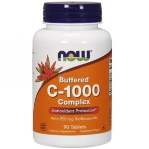 Вітамін C NOW Foods Vitamin C-1000 Complex Buffered 90 Tabs в Дніпропетровській області от компании интернет-магазин "БЫТПРОМТОРГ"