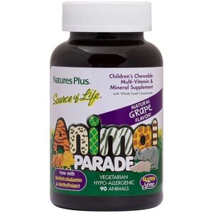 Вітамінно-мінеральний комплекс Nature's Plus Animal Parade 90 Chewable Tabs Grape Flavor NTP29984 в Дніпропетровській області от компании интернет-магазин "БЫТПРОМТОРГ"