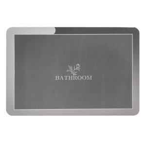 Вологопоглинаючий килимок сірий "Bathroom" 40*60CM*3MM (D) SW-00001563 в Дніпропетровській області от компании интернет-магазин "БЫТПРОМТОРГ"