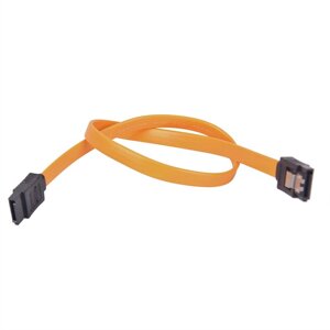 Кабель накопичувача Lucom SATA 7p M/M 0.3m прямий 6Gbps L-Type Latch (62.09.8238)