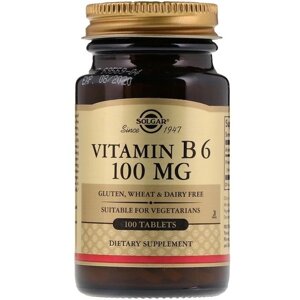 Пірідоксін Solgar Vitamin B6 100 mg 100 Veg Tabs в Дніпропетровській області от компании интернет-магазин "БЫТПРОМТОРГ"