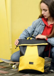 Рюкзак рол Sambag RollTop MQN Чорний з жовтим (24320628) в Дніпропетровській області от компании интернет-магазин "БЫТПРОМТОРГ"