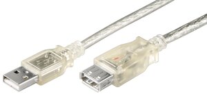 Кабель пристроїв-подовжувач Goobay USB2.0 A M/F  1.8m AWG24+28 2xShielded D=4.0mm Cu прозорий (75.06.8975) в Дніпропетровській області от компании интернет-магазин "БЫТПРОМТОРГ"