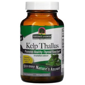 Мікроелемент Йод Nature's Answer Kelp Thallus 100 Veg Caps