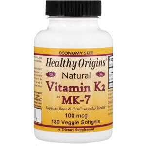 Вітамін K Healthy Origins Vitamin K2 as MK-7 Natural 180 Veg Softgels в Дніпропетровській області от компании интернет-магазин "БЫТПРОМТОРГ"