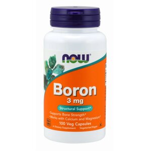 Бор, 3 мг, Boron 3 mg, Now Foods, 100 вегетаріанських капсул в Дніпропетровській області от компании интернет-магазин "БЫТПРОМТОРГ"