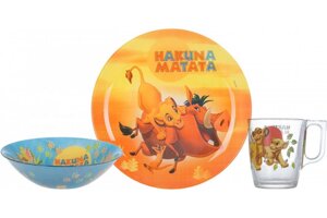 Набір дитячий Luminarc Disney Lion King 3 предмети 9345P LUM