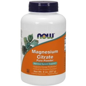 Мікроелемент Магній NOW Foods Magnesium Citrate Powder 227 g /76 servings/ Pure