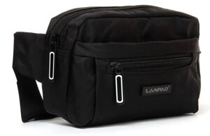 Сумка на пояс LANPAD 21х11х7 см Чорний (LAN61015 black) в Дніпропетровській області от компании интернет-магазин "БЫТПРОМТОРГ"