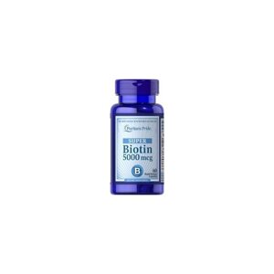 Біотин Puritan's Pride Biotin 5000 mcg 60 Caps в Дніпропетровській області от компании интернет-магазин "БЫТПРОМТОРГ"