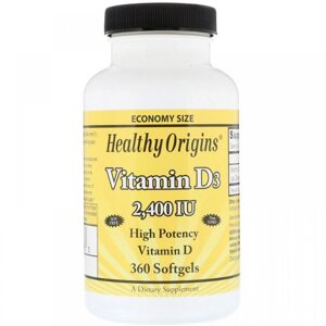 Вітамін D Healthy Origins Vitamin D3 2,400 IU 360 Softgels в Дніпропетровській області от компании интернет-магазин "БЫТПРОМТОРГ"