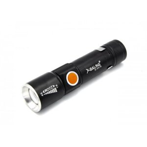 Тактичний ліхтар Bailong X-Balog COP BL 616 T6 300 Lumen USB Black в Дніпропетровській області от компании интернет-магазин "БЫТПРОМТОРГ"